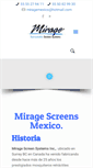 Mobile Screenshot of miragescreensmexico.com