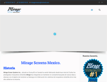 Tablet Screenshot of miragescreensmexico.com